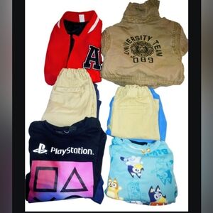 Abercrombie & Fitch Red and White Kids Jacket